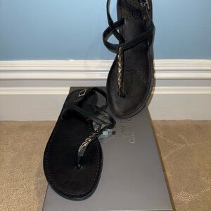 Vince Camuto Black Strappy Sandals